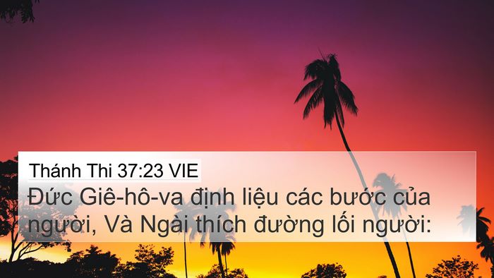 Thánh Thi 37:23 VIE Bible Verse Image
