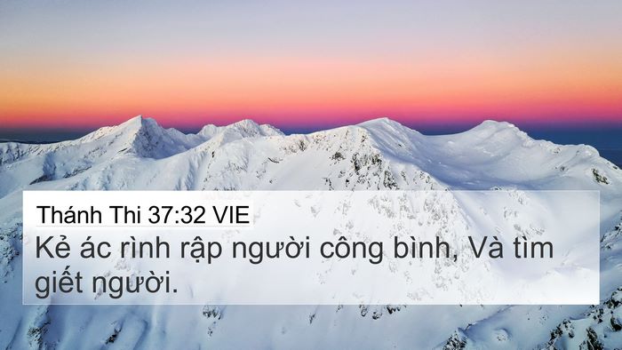Thánh Thi 37:32 VIE Bible Verse Image