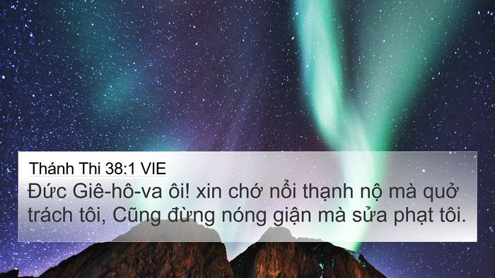 Thánh Thi 38:1 VIE Bible Verse Image