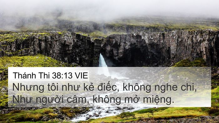 Thánh Thi 38:13 VIE Bible Verse Image