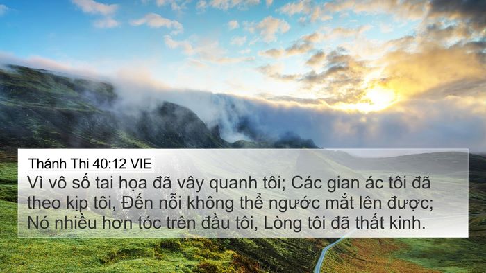 Thánh Thi 40:12 VIE Bible Verse Image
