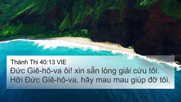 Thánh Thi 40:13 VIE Bible Verse Image