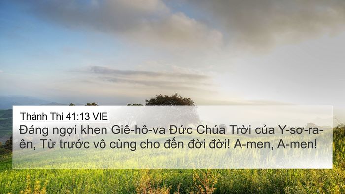 Thánh Thi 41:13 VIE Bible Verse Image