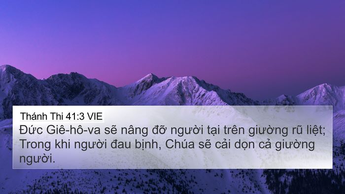 Thánh Thi 41:3 VIE Bible Verse Image