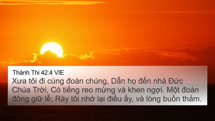 Thánh Thi 42:4 VIE Bible Verse Image