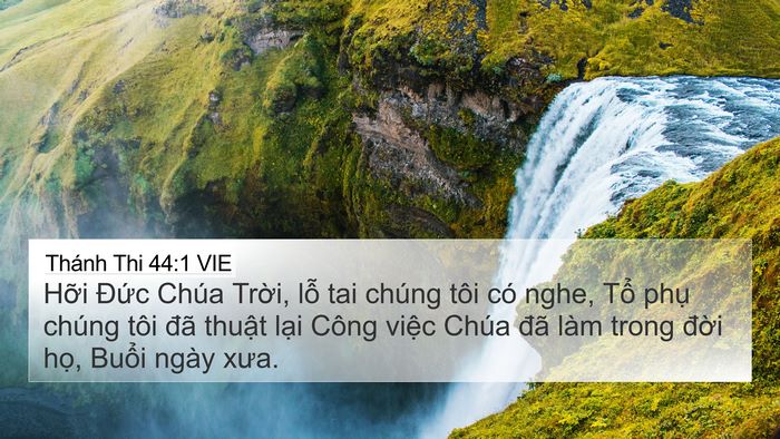 Thánh Thi 44:1 VIE Bible Verse Image