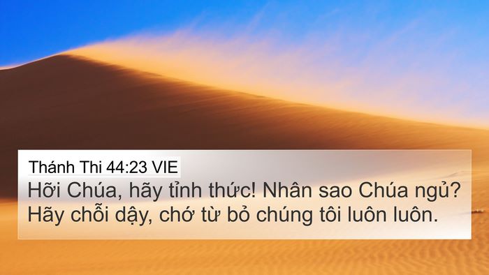 Thánh Thi 44:23 VIE Bible Verse Image
