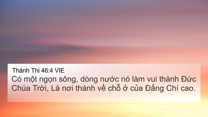 Thánh Thi 46:4 VIE Bible Verse Image