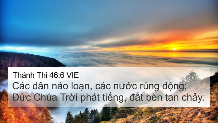 Thánh Thi 46:6 VIE Bible Verse Image