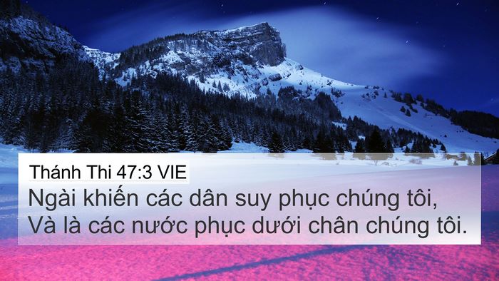 Thánh Thi 47:3 VIE Bible Verse Image