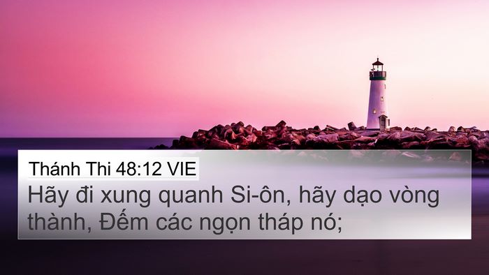 Thánh Thi 48:12 VIE Bible Verse Image