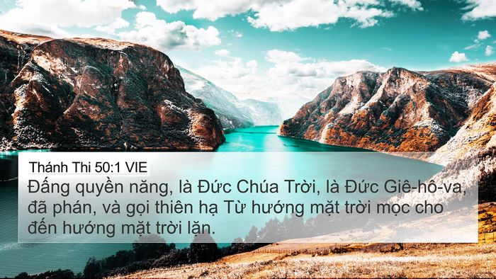 Thánh Thi 50:1 VIE Bible Verse Image