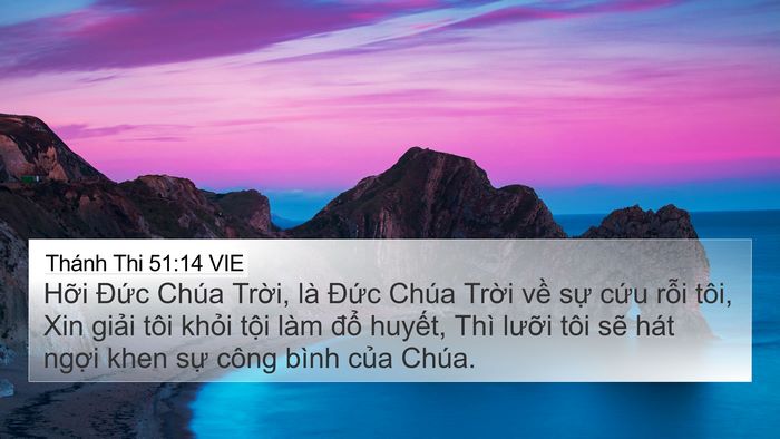 Thánh Thi 51:14 VIE Bible Verse Image