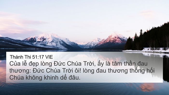 Thánh Thi 51:17 VIE Bible Verse Image