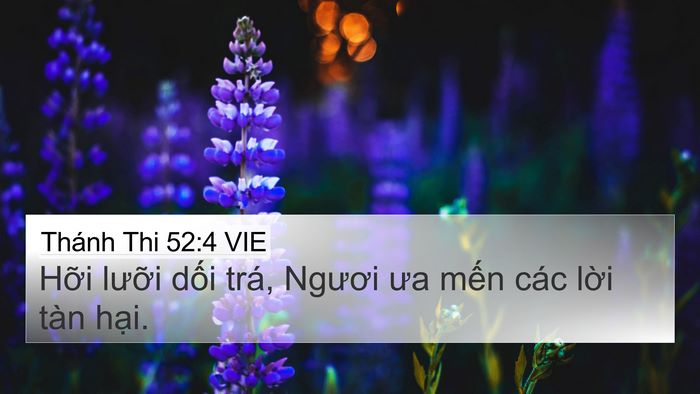 Thánh Thi 52:4 VIE Bible Verse Image