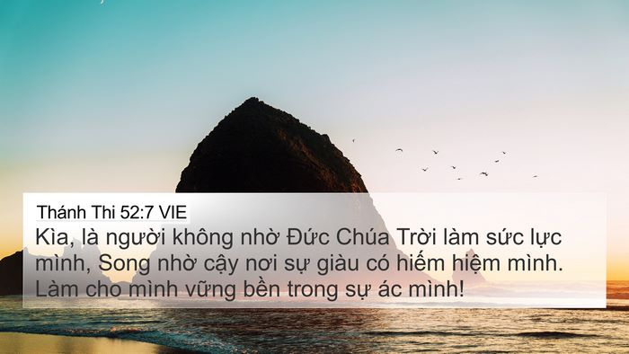 Thánh Thi 52:7 VIE Bible Verse Image