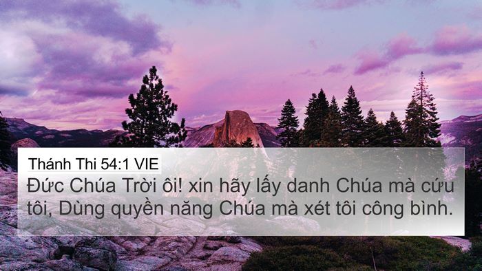 Thánh Thi 54:1 VIE Bible Verse Image