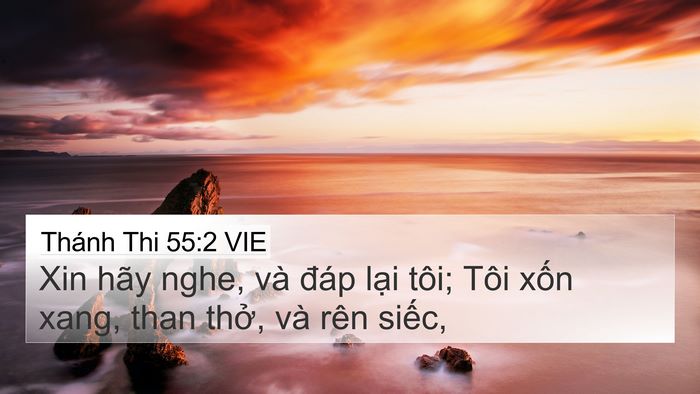 Thánh Thi 55:2 VIE Bible Verse Image