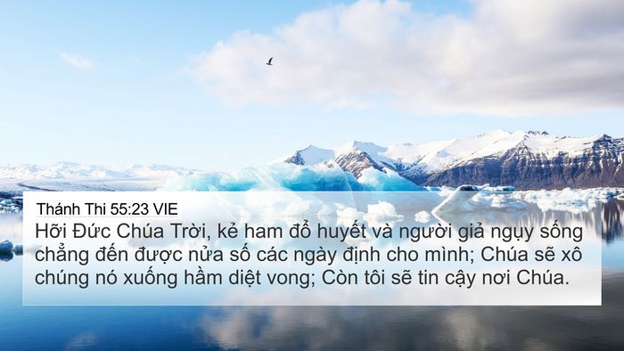 Thánh Thi 55:23 VIE Bible Verse Image
