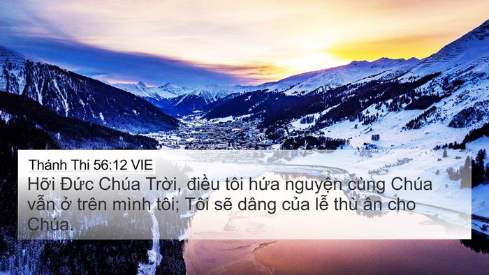 Thánh Thi 56:12 VIE Bible Verse Image