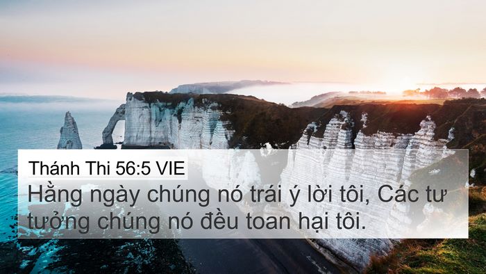 Thánh Thi 56:5 VIE Bible Verse Image