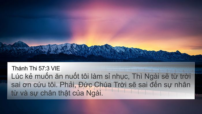 Thánh Thi 57:3 VIE Bible Verse Image