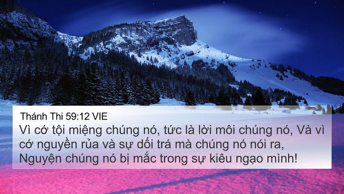 Thánh Thi 59:12 VIE Bible Verse Image
