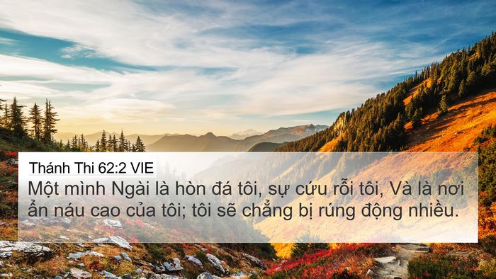 Thánh Thi 62:2 VIE Bible Verse Image