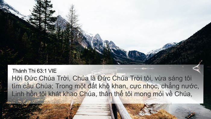 Thánh Thi 63:1 VIE 4K Wallpaper - Hỡi Đức Chúa Trời, Chúa là Đức Chúa - 4K Wallpaper Bible Verse