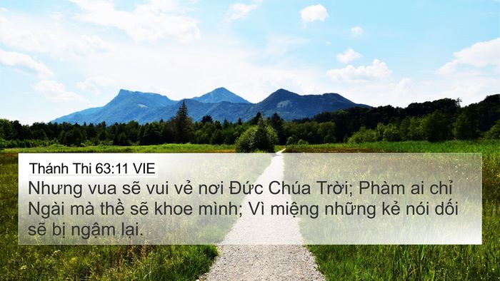 Thánh Thi 63:11 VIE Bible Verse Image
