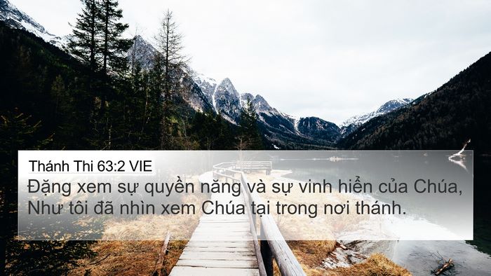 Thánh Thi 63:2 VIE Bible Verse Image
