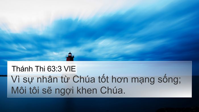 Thánh Thi 63:3 VIE Bible Verse Image