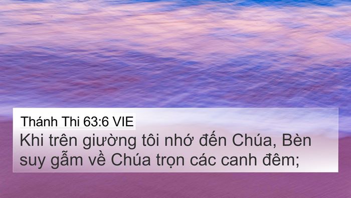Thánh Thi 63:6 VIE Bible Verse Image