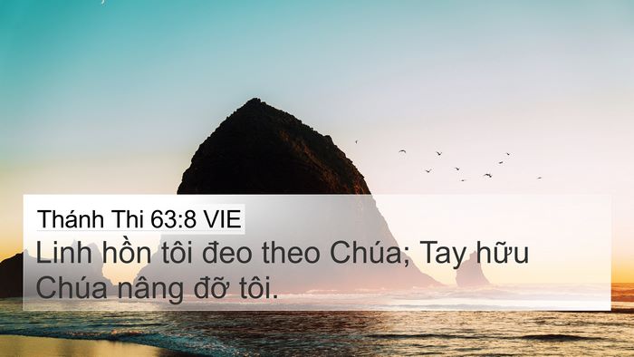 Thánh Thi 63:8 VIE Bible Verse Image