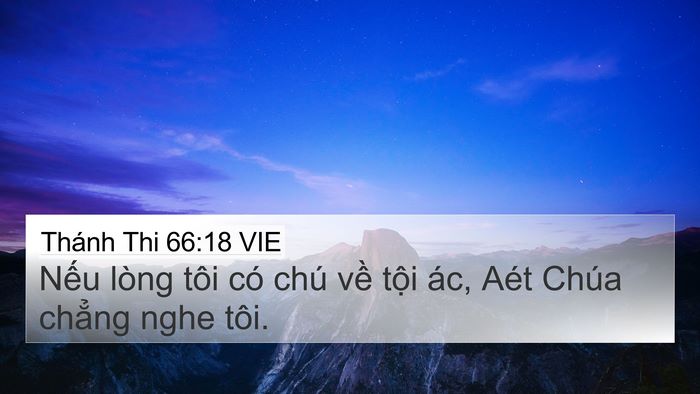 Thánh Thi 66:18 VIE Bible Verse Image