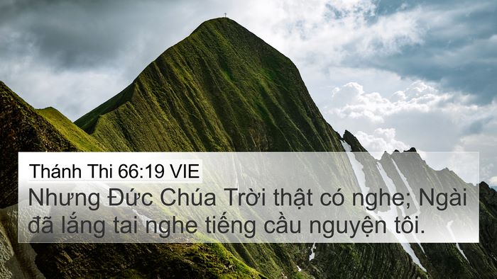 Thánh Thi 66:19 VIE Bible Verse Image