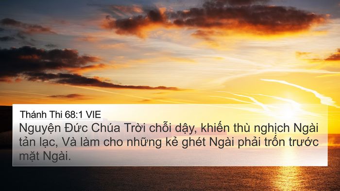 Thánh Thi 68:1 VIE Bible Verse Image