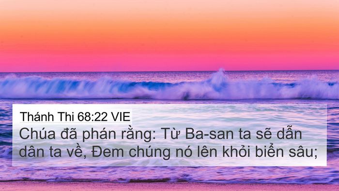 Thánh Thi 68:22 VIE Bible Verse Image