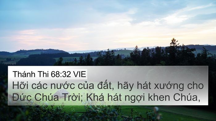 Thánh Thi 68:32 VIE Bible Verse Image