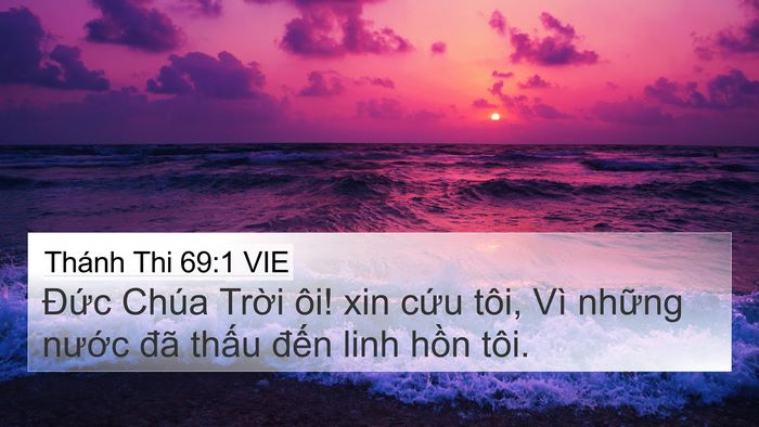Thánh Thi 69:1 VIE Bible Verse Image