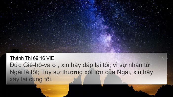 Thánh Thi 69:16 VIE Bible Verse Image