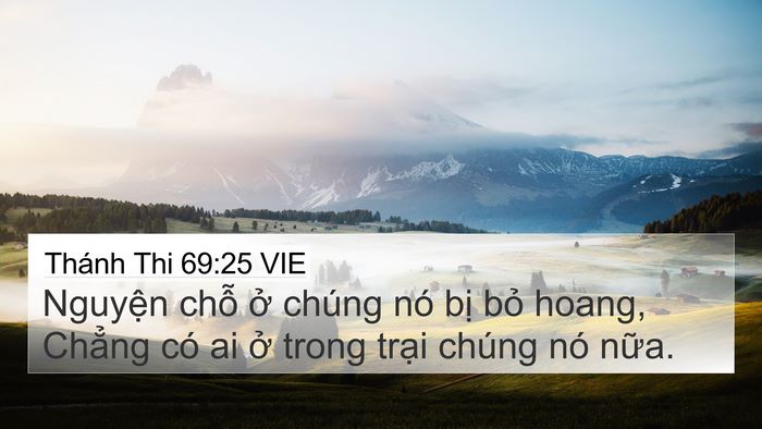 Thánh Thi 69:25 VIE Bible Verse Image