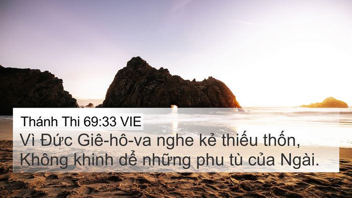 Thánh Thi 69:33 VIE Bible Verse Image