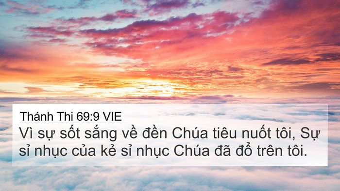 Thánh Thi 69:9 VIE Bible Verse Image