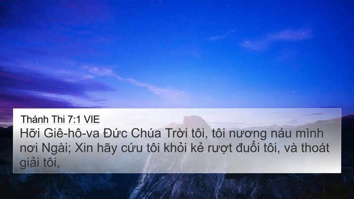 Thánh Thi 7:1 VIE Bible Verse Image