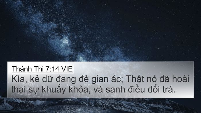 Thánh Thi 7:14 VIE Bible Verse Image