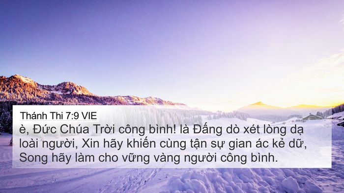 Thánh Thi 7:9 VIE Bible Verse Image