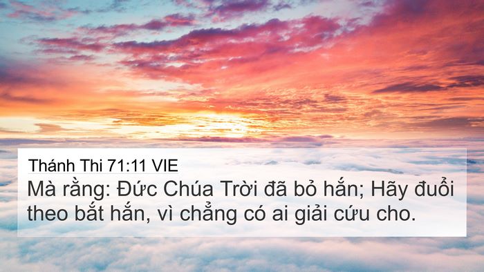 Thánh Thi 71:11 VIE Bible Verse Image