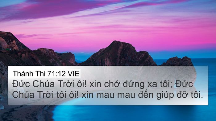 Thánh Thi 71:12 VIE Bible Verse Image