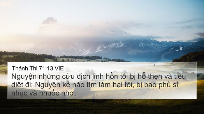 Thánh Thi 71:13 VIE Bible Verse Image
